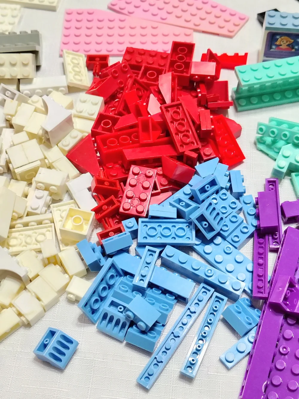 Mega Bloks Multi-Color Plates Blocks Parts Pieces & Sealed Mystery Bag 2- 1/2 Lb